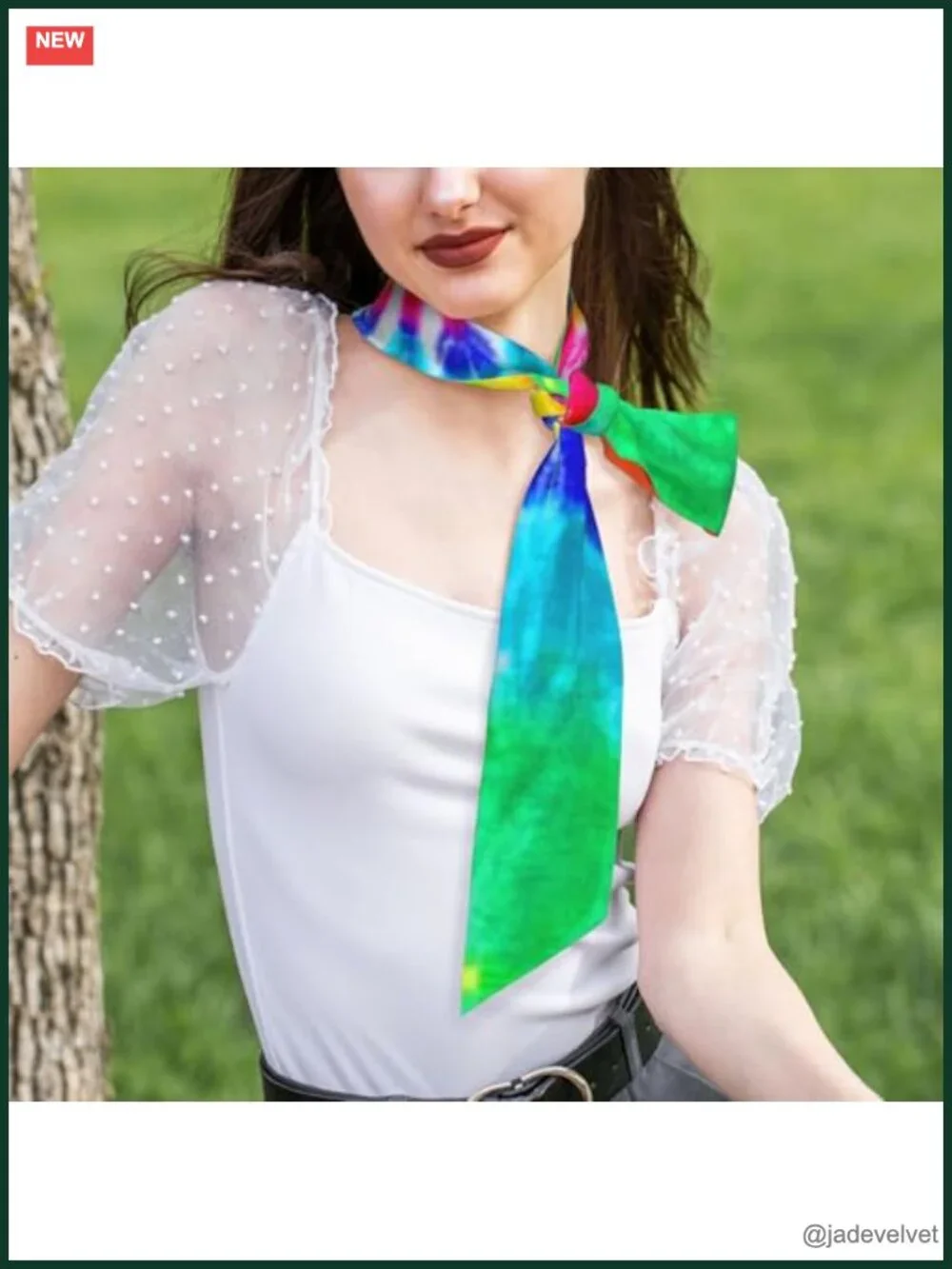 Satin Silk Fashion Scarf Versatile Neckerchief Hair Neck Bandana